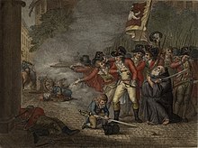 Tomkins, Peltro William, The young hero of Turnhout who so manfully distinguished himself on the 27th Octr. 1789 Le Jeune Heros de Turnhout, Victoire des Brabacons sur les Autrichiennes le 27 8bre 1789 (cropped).jpg