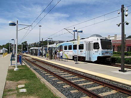 Hunt Valley, the terminus of the 5-station northern extension opened in 1997, in 2014