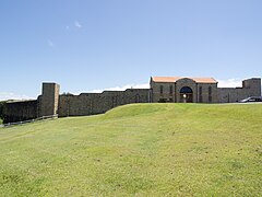 Mauer und Torhaus zum Trial Bay Gaol