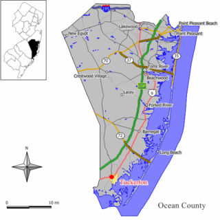 <span class="mw-page-title-main">Tuckerton, New Jersey</span> Borough in Ocean County, New Jersey, United States