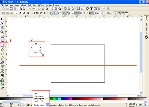 Create the station points