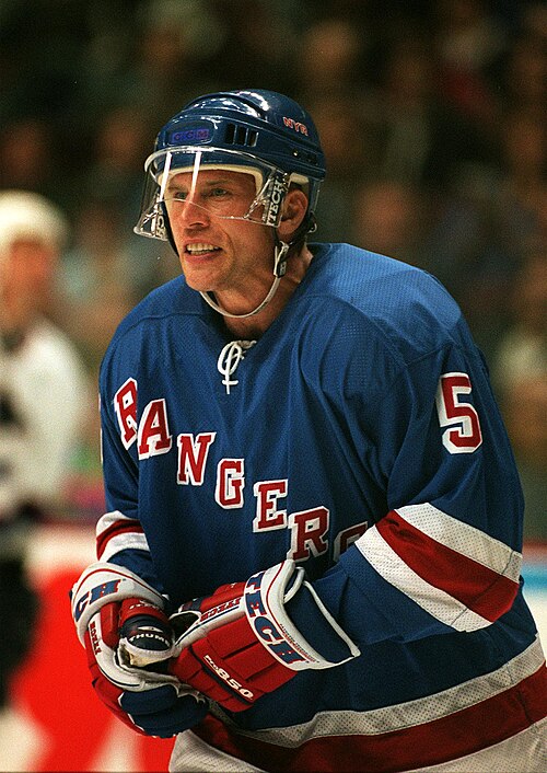 Samuelsson with the New York Rangers in 1997