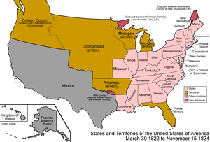 Соединённые Штаты в 1822-1824 годах