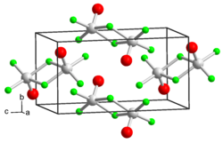 Kristallstruktur von Vanadium(V)-oxidtrifluorid