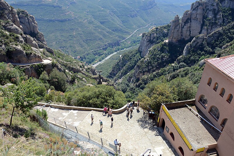 File:View of Aeri de Montserrat from above, Monestir de Montserrat, 2023.jpg