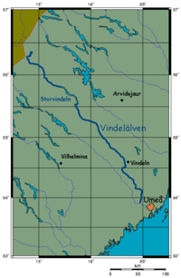tok řeky na mapě