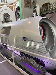 Virgin Hyperloop on display in Washington DC, November 2021