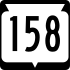 Staat Trunk Highway 158 marker