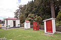 The open-air exhibition of the museum, including the old jail and the Mahurangi Heads Post Office