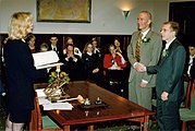 Two men marrying in Amsterdam