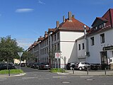 Wohnhausgruppe an der Weserstraße in Fulda, Blick von Westen