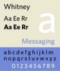 Thumbnail for Whitney (typeface)