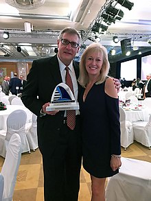 Chrisopher and Joan Wiernicki at Lloyd's List Greek Shipping Awards in 2018.