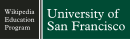 Wikipedia Education Program University of San Francisco logo.svg