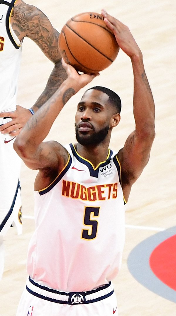 Barton with the Denver Nuggets in 2020