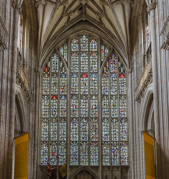 File:Winchester Cathedral Mosaic Stained Glass, Hampshire, UK - Diliff.jpg