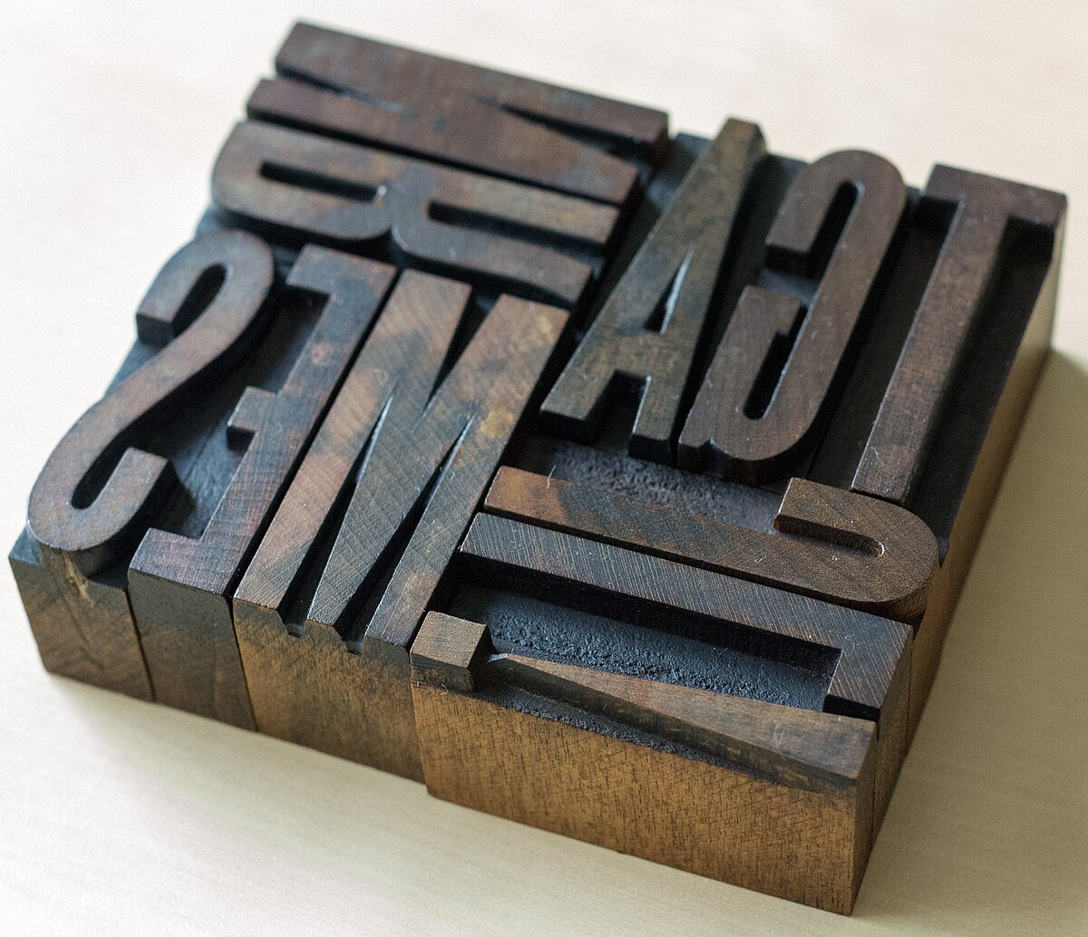 wood block letters font