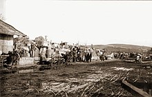 Resettlement of Ukrainians from Nowosielce in Sanok County, March 1946 Wysiedlenie Ukraincow do ZSRR. Marzec 1946r.JPG