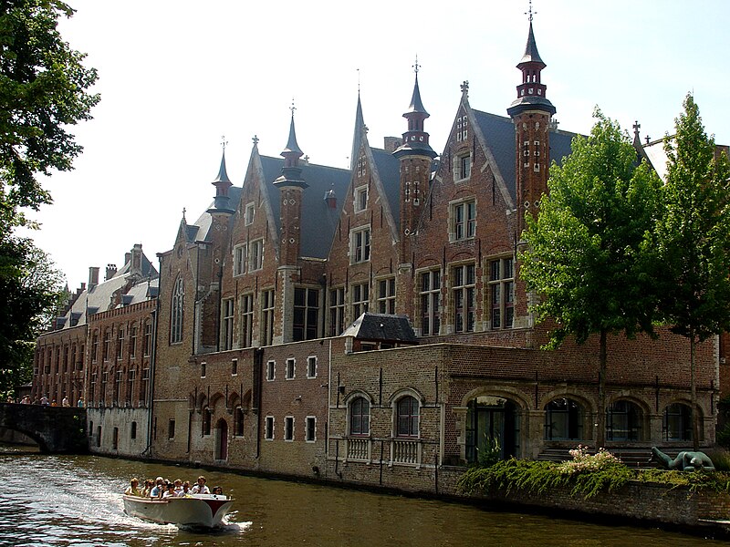 File:"Groenerei", canal in Bruges, Belgium.jpg