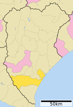 Taikis läge i Tokachi subprefektur      Signifikanta städer      Övriga städer     Landskommuner