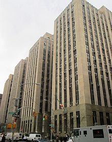 The New York City Criminal Courts Building in Manhattan 100 Centre Street Criminal Courts Building.jpg