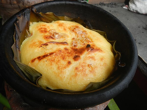 Bibingka rice cakes, one of the dishes commonly associated with Simbang Gabi