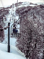 Chairlifts in the Cerro Catedral