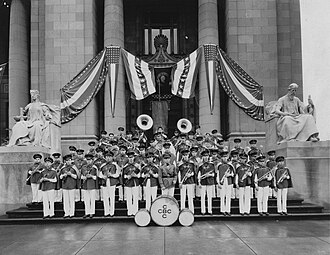 The Christian Brothers Band in 1932 under the direction of Capt. Charles Harrison 1932 Christian Brothers Band Easter Sunday.jpg