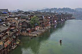 Gamla staden i Fenghuang.