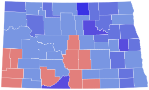 2006 North Dakota Agricultural Commissioner election results map.svg