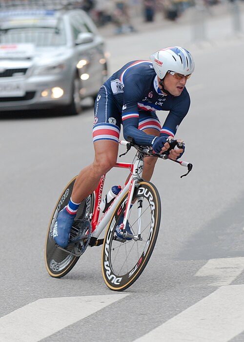 Bodrogi during the time trials at the 2011 UCI Road World Championships