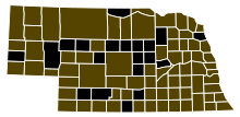 Results by county:
Schultz
100%
No votes
No votes 2018 NE US Senate Libertarian primary.svg