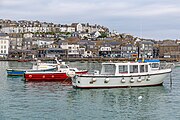 A view of the harbor in St. Ives, Cornwall, England.