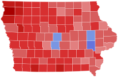 2022 Iowa gubernatorial election results map by county.svg