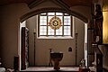 * Nomination A stained-glass window above a baptismal font in the church St. Jakob in Wasserburg am Inn --FlocciNivis 08:28, 15 September 2023 (UTC) * Promotion  Support Good quality. --Velvet 06:38, 16 September 2023 (UTC)