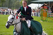 Winner of the 2008 World Cup leg of Chatsworth: Oliver Townend on Flint Curtis 310 Oliver Townend on Flint Curtis.jpg