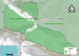 Site Natura 2000 sur le territoire communal.