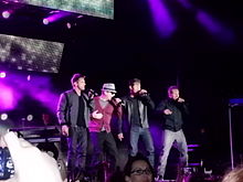 98 Degrees performing in 2012