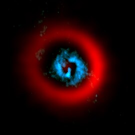 AB Aurigae.jpg айналмалы жұлдызды дискінің ALMA бейнесі