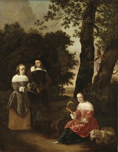 Couple et bergère, 1661 Stockholm.