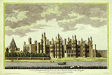 Palača Richmond iz 1765. gravura Jamesa Basirea