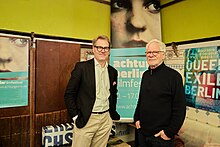 Michael Grisko (l.) mit dem Regisseur Peter Kahane (r.).