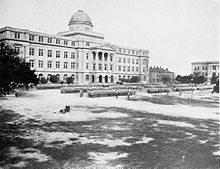 Main building and Cadet Corps of Agricultural and Mechanical College, 1916 Agricultural and Mechanical College of Texas (1916).jpg