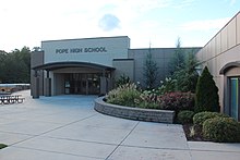 Alan C. Pope Gymnasium, Cobb County, Georgia.JPG