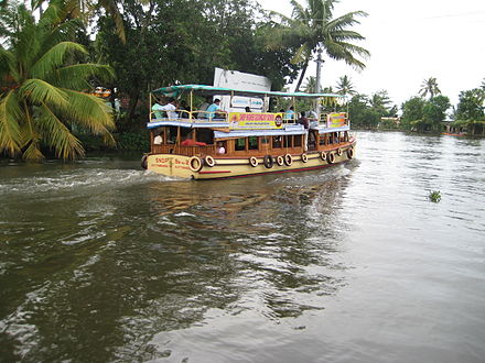 Public transport boat in Alappuzha