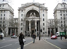 Bush House in London was home to the World Service between 1941 and 2012. Aldwych, Bush House, WC2 - geograph.org.uk - 668798.jpg