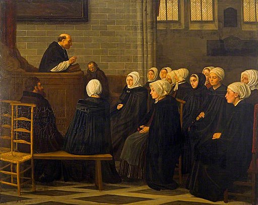 Alphonse Legros (1837-1911) - The Sermon - NG 1623 - National Galleries of Scotland