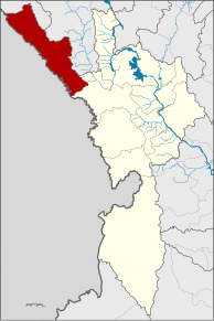 Amplasarea districtului în provincia Tak