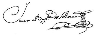 signature de Juan Bautista de Anza