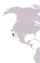 Aire de répartition de l'Otarie de Townsend